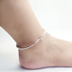 Mới của Hàn Quốc phiên bản của nhỏ tươi chuông vòng chân bạc thời trang vòng chân cô gái mịn đơn giản tính khí hoang dã vòng chân Vòng chân