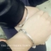 Thời trang Hàn Quốc vòng tay mịn màng Đàn ông và phụ nữ bạc rắn vòng tay đơn giản chuông hoang dã đôi phụ kiện vòng tay vòng đá mắt hổ Vòng đeo tay Cuff