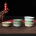 Long Tuyền Celadon Master Cup Cốc gốm đơn Cốc trà Kung Fu Bộ trà đá nứt bát trà Ge Kiln