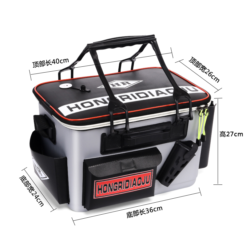 Купить Рыболовная корзина 弘日加厚钓鱼桶eva 新款多功能一体成型鱼护桶矶钓桶活鱼箱活鱼桶 в интернет ...