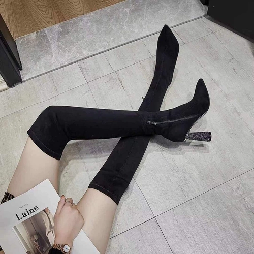 Эластичные демисезонные высокие сапоги, по фигуре, 2020