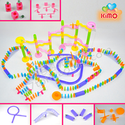 Domino creative logic khối xây dựng biển trẻ em nước ngoài giáo dục sớm trí tuệ đồ chơi điện cao cấp hộp quà tặng