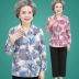 Bà tải mùa xuân tay áo 50-60-70 tuổi trung niên của phụ nữ mùa hè ngắn tay phù hợp với quần áo cũ