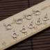 Phụ kiện trang sức DIY S925 Vòng tay bạc sterling Khóa mùa xuân Khóa đeo vòng cổ Vòng đeo tay Khóa bạc Phụ kiện bạc - Vòng chân Vòng chân