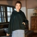 Tang sư tử đích thực mùa thu 2019 cộng với áo len nhung nữ áo rộng thủy triều in áo sinh viên Hàn Quốc - Áo len Áo len