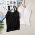 Áo vest nữ đế trắng ống top với phần đệm ngực đẹp trở lại bên trong đồ lót chống sáng quấn phần ngực dài áo bra tập yoga Ống