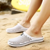 Летние дышащие сандалии для влюбленных, пляжная обувь, тапочки