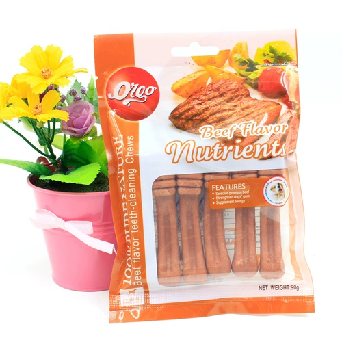 Оуо чистые зубы и костная собака Молярные стержни с костями молочной зубной щетки естественным образом дезодорант