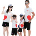 Cha mẹ và con mặc mùa hè 2018 gia đình mới nhà ba gia đình phù hợp với mẹ và con gái mẹ nạp ngắn tay t- shirt thủy triều Trang phục dành cho cha mẹ và con