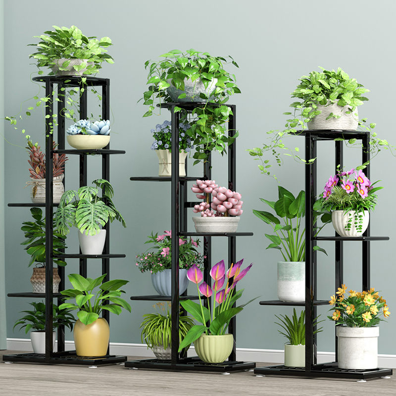 铁艺花架落地式花盆架多层省空间室内外客厅(热品库)