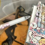 Брендовый мультяшный комплект, высококачественная черная ручка-роллер для школьников, 6 шт, 0.5мм