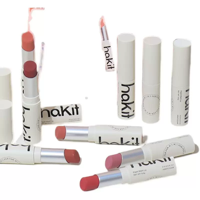 Корейская нишевая помада для губ Hakit Flash Matte silk skid velvet matte безыс сушения морщины поверхность паритет