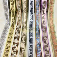 Кружевная кайма 窗帘刺绣花边拼接花边提花包边辅料古典民族布艺软装汉服装饰织带