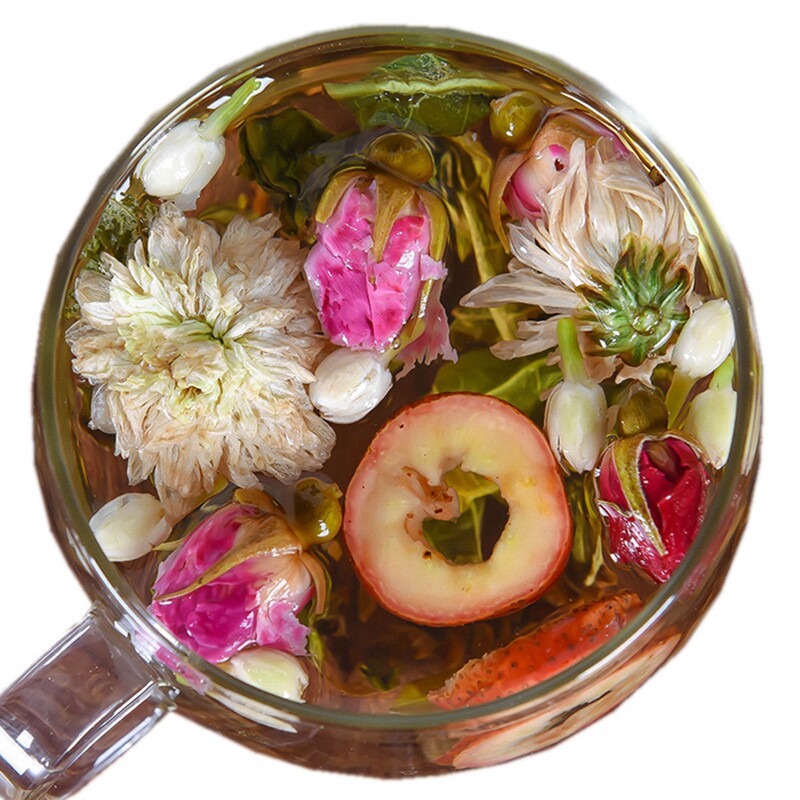 天然玫瑰荷叶茶清热去火菊花组合花茶