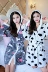 Váy ngủ flannel nữ gợi cảm mùa thu đông Night Robe