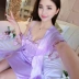 Bộ đồ ngủ dành cho nữ mùa hè Ice Silk Set tay áo ngắn hai mảnh Quần lửng ngủ gợi cảm Hàn Quốc Dịch vụ nhà tươi mát dành cho người lớn váy ngủ lụa cao cấp Đêm đầm