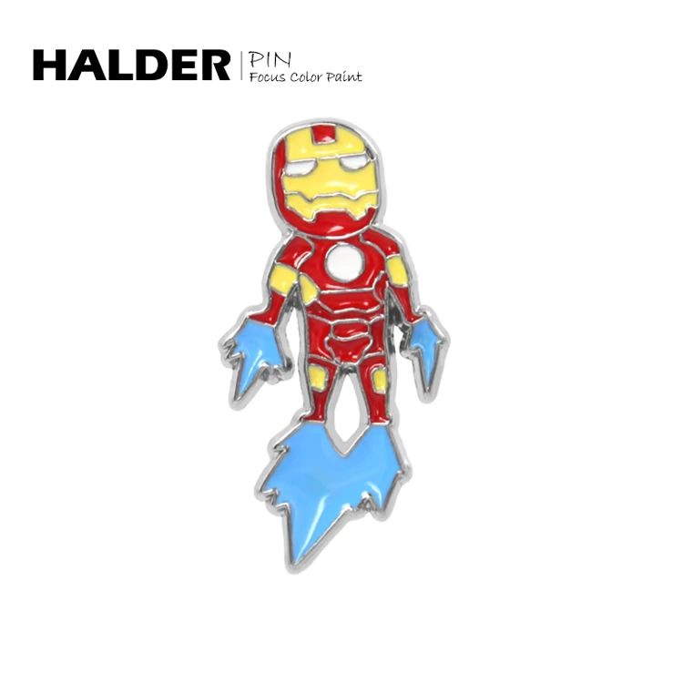 HALDER Iron Man Sự hào hiệp của Man Alliance Huy hiệu Trâm kim loại Avengers - Trâm cài