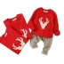 Quần áo mùa xuân cho cha mẹ và gia đình ba hoặc bốn chiếc áo len gia đình vừa vặn áo thun dài tay kiểu phương Tây bé mẹ và con gái lưới đỏ thủy triều - Trang phục dành cho cha mẹ và con
