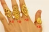 Cá tính đơn giản nữ euro đồng tiền trang sức Việt Nam Shajin sống vòng mạ vàng 24 K mô phỏng đồ trang sức không phai nhẫn kim tiền Nhẫn