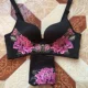 Năm sinh Big Red Bra Set Bộ sưu tập thêu của phụ nữ Đồ lót mỏng Đồ lót chống Sag có thể điều chỉnh Bra - Bộ đồ lót