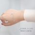 月亮 麋 人 闪 钻 弯弯 月亮 Mini Sao Tua Mặt Dây Chuyền S925 Sterling Silver Bracelet Trang Sức Quà Tặng Nhật Bản và Hàn Quốc Nữ Vòng đeo tay Clasp