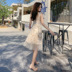 Mùa hè 2019 thời trang mới Phiên bản Hàn Quốc của khí chất cổ chữ V Một chiếc váy chữ nhỏ của phụ nữ - A-Line Váy mẫu đầm xòe tuổi trung niên A-Line Váy