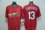 Hồng y MLB Jersey số 13 CARPENTER Bộ đồ bóng chày Hồng y thêu tay áo ngắn thi đấu - Thể thao sau quần thể thao nam