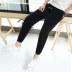 Mùa hè của nam giới linen quần âu Hàn Quốc phiên bản của xu hướng của tự trồng chân 9 điểm quần feet cotton và linen chín quần quần nam quần đùi nam Crop Jeans