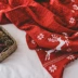 Nordic Giáng sinh tuyết nai sừng tấm mềm chân chăn dệt kim của sofa giường được trang trí phòng ngủ chăn khăn choàng chăn che chăn giải trí - Ném / Chăn Ném / Chăn