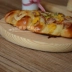 Rắn gỗ dày pizza khay gỗ tấm pizza nướng cà phê bánh mì bảng gỗ tấm phô mai tròn trên đĩa - Tấm Tấm