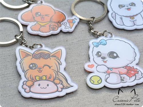 [Домашнее животное] сестра Дино ПЭТ -ключ Бакл Торговля Круг Круг Тедди Берби Йоркана