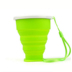 Du lịch ngoài trời Cup gấp cốc sáng tạo Silicone Kính thiên văn Cup thể thao ngoài trời Chai gấp di động Cup Cup miệng bình đựng nước giữ nhiệt Tách