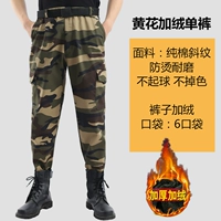 Хлопковые камуфляжные флисовые штаны