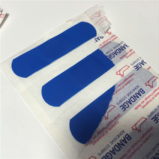 Пластырь 包邮蓝色食品级 创可贴 防水 酒店厨师金属可探测 无药物