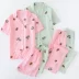 Ba bộ đồ ngủ mùa hè đặc biệt dành cho nữ Quần short tay ngắn Bộ cotton Gạc nửa tay áo Quần dịch vụ tại nhà - Nam giới