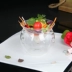 Khói sáng tạo Kem thủy tinh Bát nghệ thuật Ẩm thực nổi bật Salad tráng miệng Bát phân tử Ẩm thực Gourmet Gourmet Bộ đồ ăn đá khô - Đồ ăn tối Đồ ăn tối