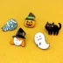 New Halloween Series Drop Oil Trang sức Hài hước Phim hoạt hình Ghost Badge Pumpkin Head Metal Alloy Trâm