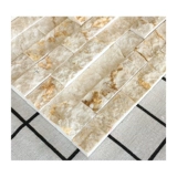 米黄色石材马赛克墙贴大理石金碧断面吧台背景墙艺术砖卫生间阳台