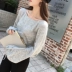 Xia Shiwen tùy chỉnh 2018 mới mohair áo len phần mỏng nữ mùa thu đơn giản lỏng rắn màu dài tay áo len