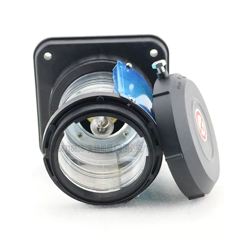 [船用单层航行信号灯CXH3-2P全塑灯体24V25W不锈钢遮光罩IP56 桅灯]