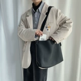 Трендовая сумка через плечо для отдыха, вместительная и большая сумка на одно плечо, в британском стиле, в корейском стиле