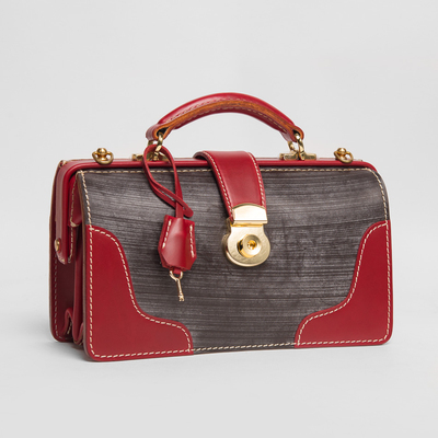 taobao agent Play!Dulles bag!Dullesbag handmade vegetable tannin leather colored shoulder -to -shoulder diagonal lock briefcase