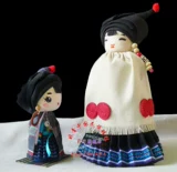 Xiaoqing crafts^Национальная кукла, Yi и сын^подарки на День отца^17㎝ yi Son плюс 27㎝ папа