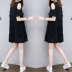 2018 mùa hè Hàn Quốc phiên bản của mới chất béo mm lỏng kích thước lớn đầm mỏng là mỏng đoạn dài quây một từ váy đầm xòe tuổi trung niên A-Line Váy