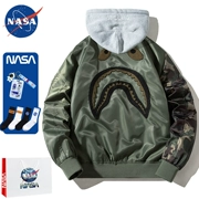 NASA mùa xuân và mùa thu mỏng phần thủy triều Mỹ thương hiệu ma1 phi công không quân áo khoác cặp đôi nam và nữ nối áo khoác đồng phục bóng chày