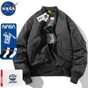 NASA phiên bản lưới mùa thu và mùa đông phong cách Mỹ thủy triều thương hiệu bóng chày độn nam ma1 những người yêu thích rời dày áo khoác bomber áo khoác