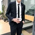 Phù hợp với sọc phù hợp với người đàn ông kinh doanh trang phục phù hợp với thanh niên Hàn Quốc phiên bản của tự trồng phù rể chú rể váy cưới thủy triều