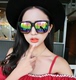 2018 mới Hàn Quốc retro hipster kính mát nam và nữ mô hình màu đen hộp lớn sửa chữa kính râm gương mặt trời nữ kính mát Kính râm