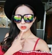 2018 mới Hàn Quốc retro hipster kính mát nam và nữ mô hình màu đen hộp lớn sửa chữa kính râm gương mặt trời nữ kính hóa trang tiệc halloween Kính râm