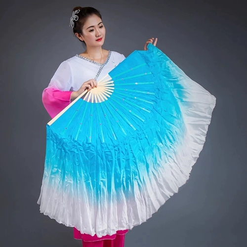 Танцующий длинный шелковый двусторонний скотч для танцевального шоу, градиент